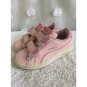Girls’ Pink Puma Sneakers - Size 11 - Adorable & Comfortable